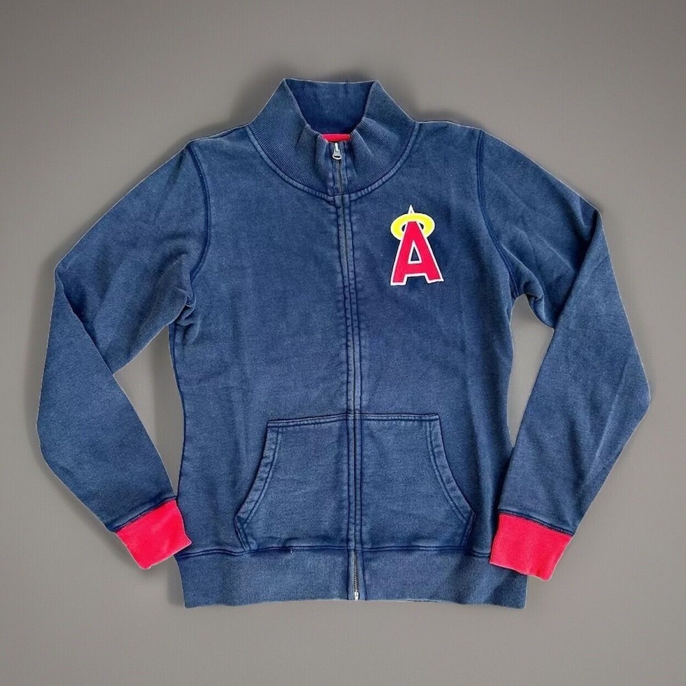 Red Jacket Los Angeles Angels Men's Varsity‎ Jacket Blue Size M Full-Zip